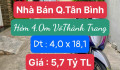 Nhà bán tại đường Võ Thành Trang Quận Tân Bình giá 5.7 tỷ