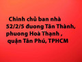 Nhà bán tại đường Tân Thành Quận Tân Phú giá 3.2 tỷ 17 m&sup2;